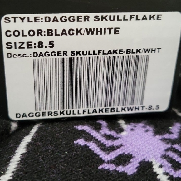 Strange Cvlt Dagger Skullflake Flats - Picture 2 of 4